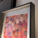Aquarell "Rot Rose Gold Weiß - Punkte" – Bild 4