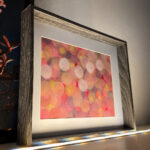 Aquarell "Rot Rose Gold Weiß - Punkte" – Bild 2